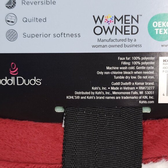 Cuddl Duds Sherpa Throw Blanket Plush to Sherpa Holiday Icon Toss Christmas Cozy - Picture 7 of 10